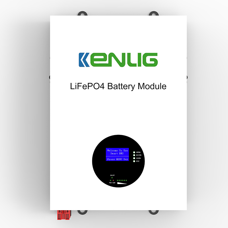 Kenlig LifePo4 lítium akkumulátor 6000 ciklus BMS rendszer falra szerelt akkumulátor LCD kijelző 48 V/51,2v 100ah 150AH 200ah Powerwall